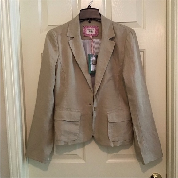 Chelsea & violet Linen Blazer L - Picture 3 of 6